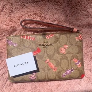 Coach Candy Print Wristlet